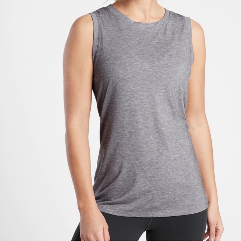 Athleta Vital Tank 2.0 Essence In Grey Heather Size Xs Petite Euc View 3